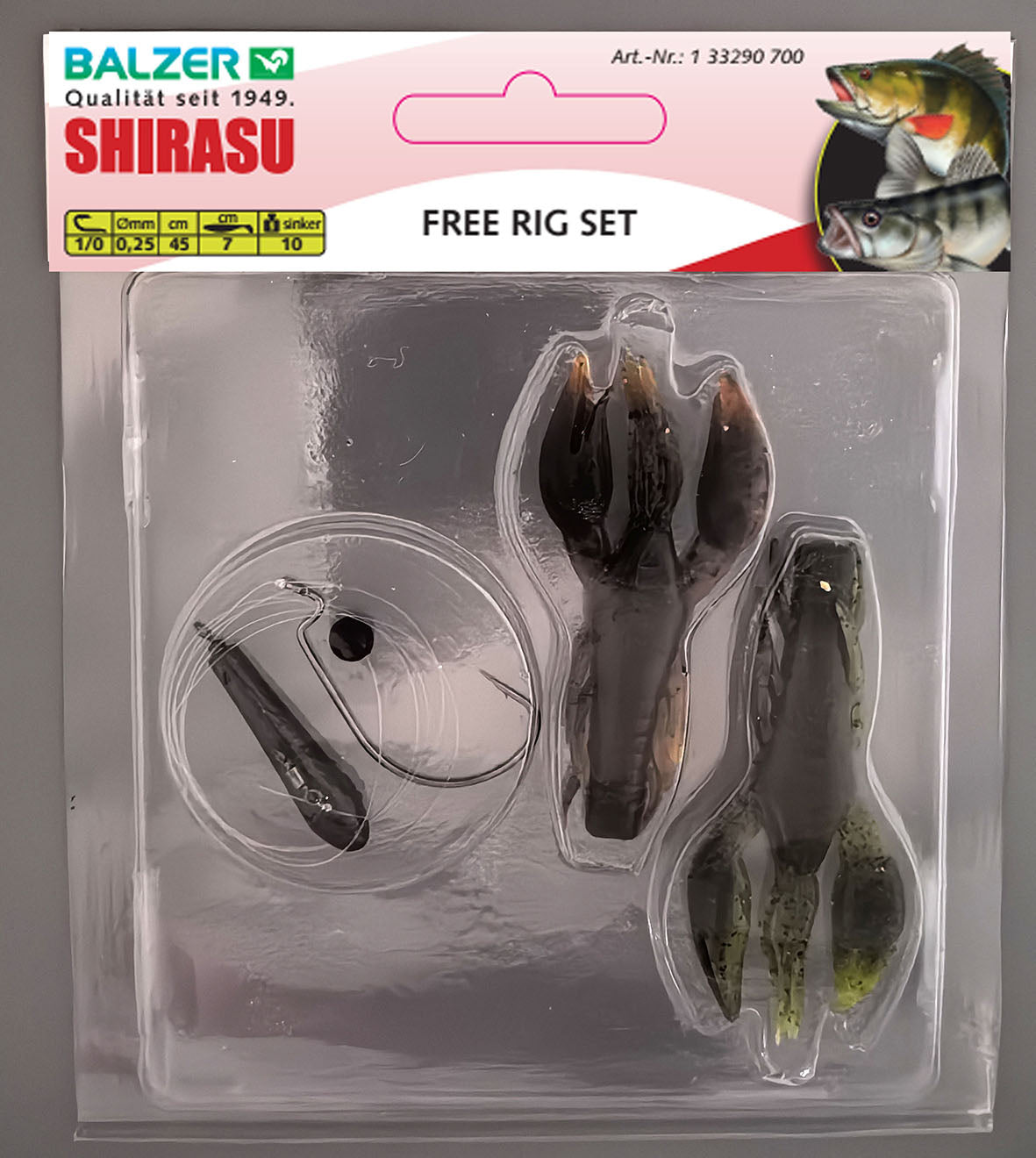 Balzer Bait kit Free-rig Micro #1/0