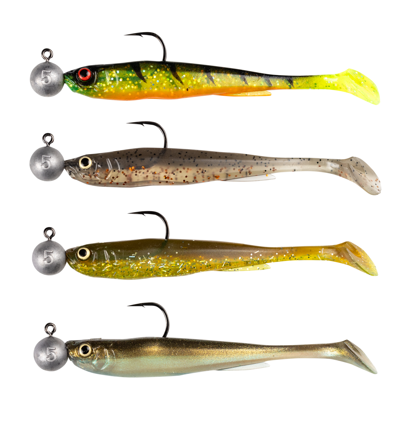 Daiwa Prorex Slim Shady Pre-rigged Kit Perch 7.5cm, 4-pack