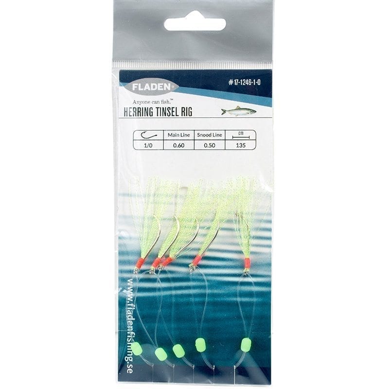 Fladen Tinsel yellow herring hedge 5-hooks #4