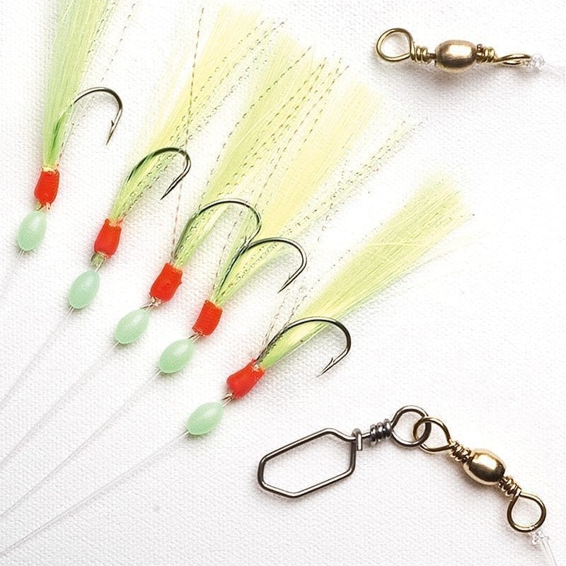Fladen herring/mackerel hedge green/silver #6, 5 hooks