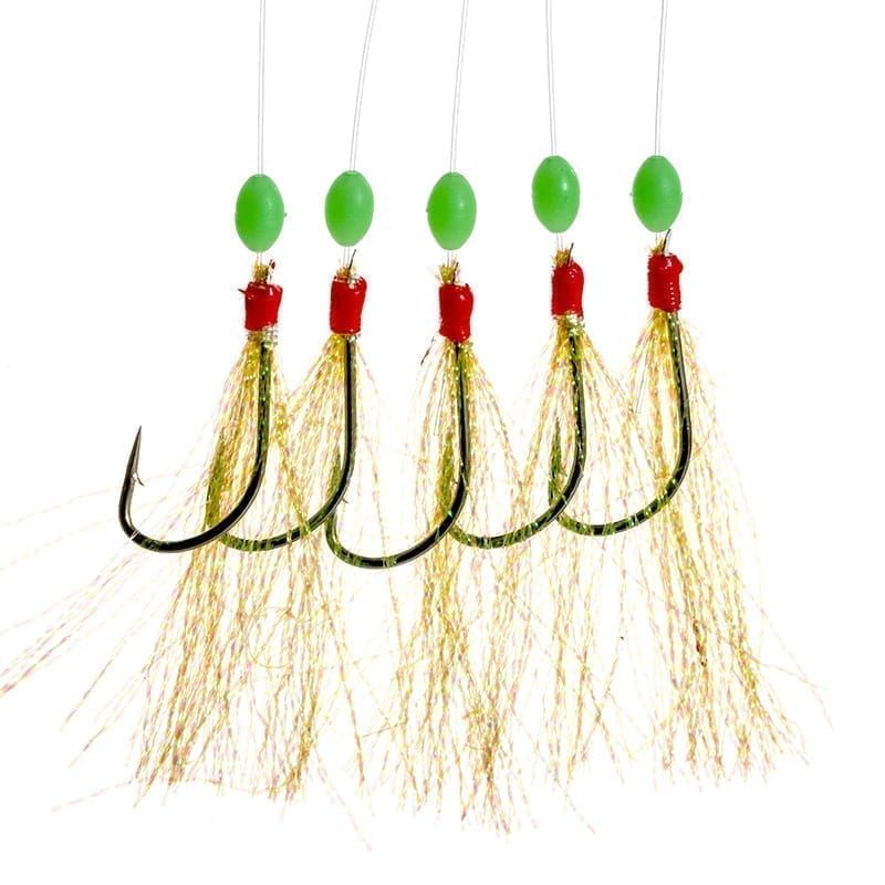 Fladen Glitter Feather Rig Häckla #4, 5 hooks