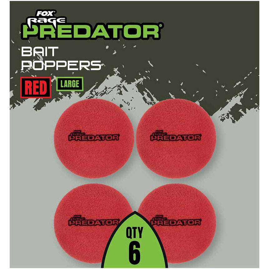 Fox Rage Predator Bait Poppers Red