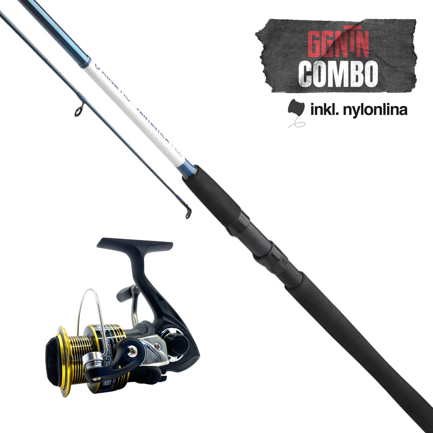 Haspelset: Kinetic Fantastica 8ft 8-30g + GTT Delta Spin 2000 (inkl påspolad nylonlina)