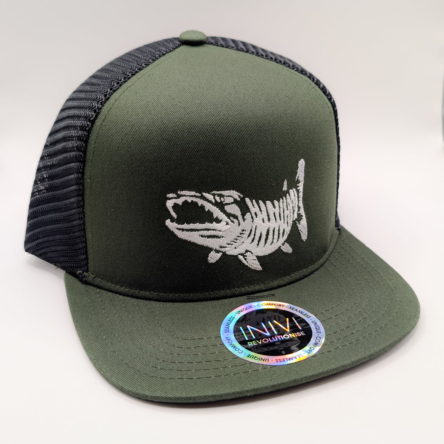 Sportfishing Giant Cap Pike, Green/Black (Trucker)