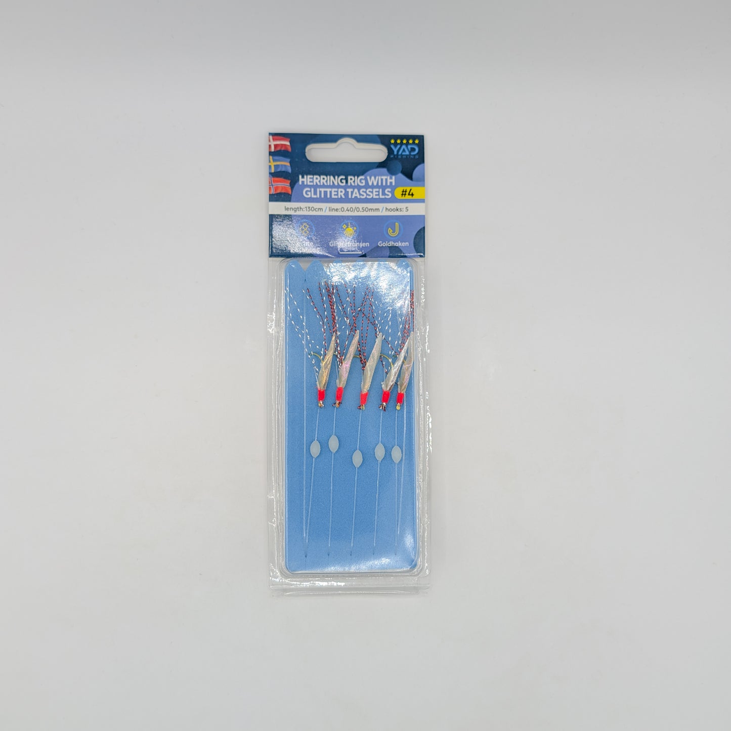 YAD Herring Rig Glitter Tassels (Sill- och makrillhäckla) #4