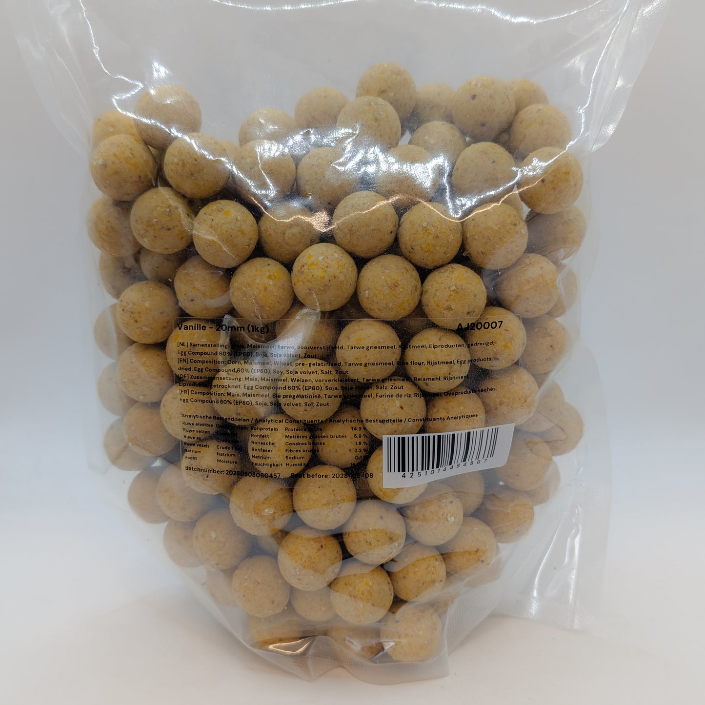 AJ2000 Boilies 20mm 1kg, Vanilj (Vanille)
