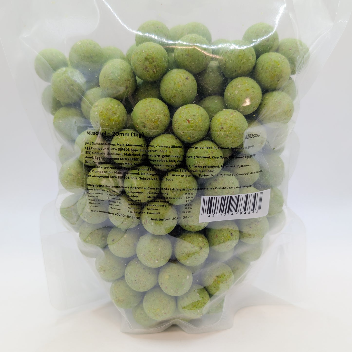 AJ2000 Boilies 20mm 1kg, Mussla (Muschel)