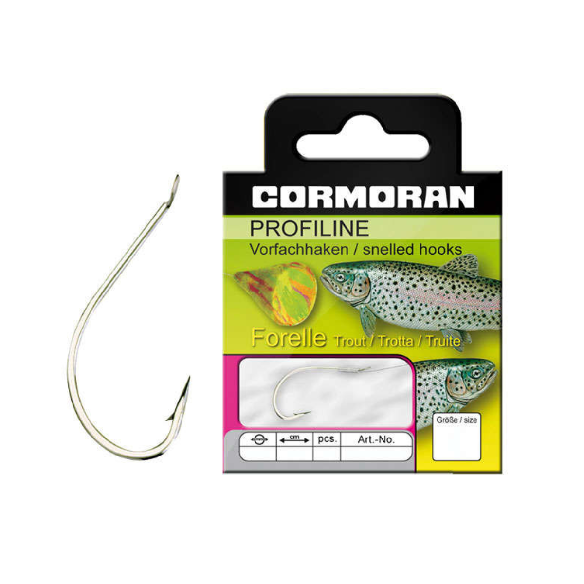 Cormoran Profiline TROUT färdiga tafsar med krok, 10-pack