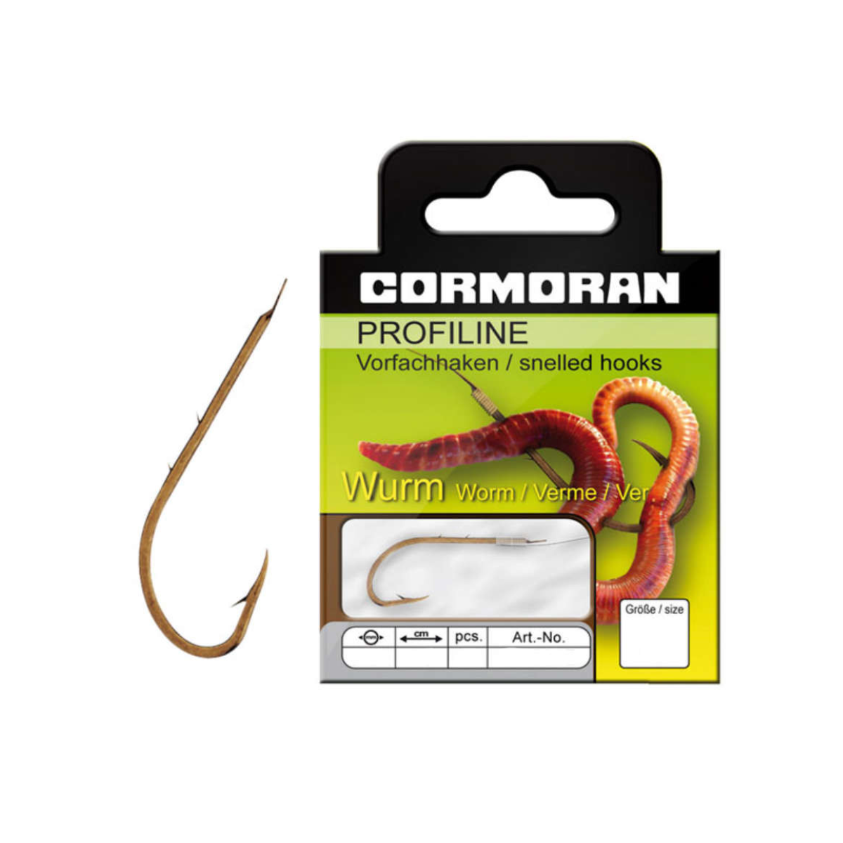 Cormoran Profiline WORM ready-made claws with hook, 10-pack