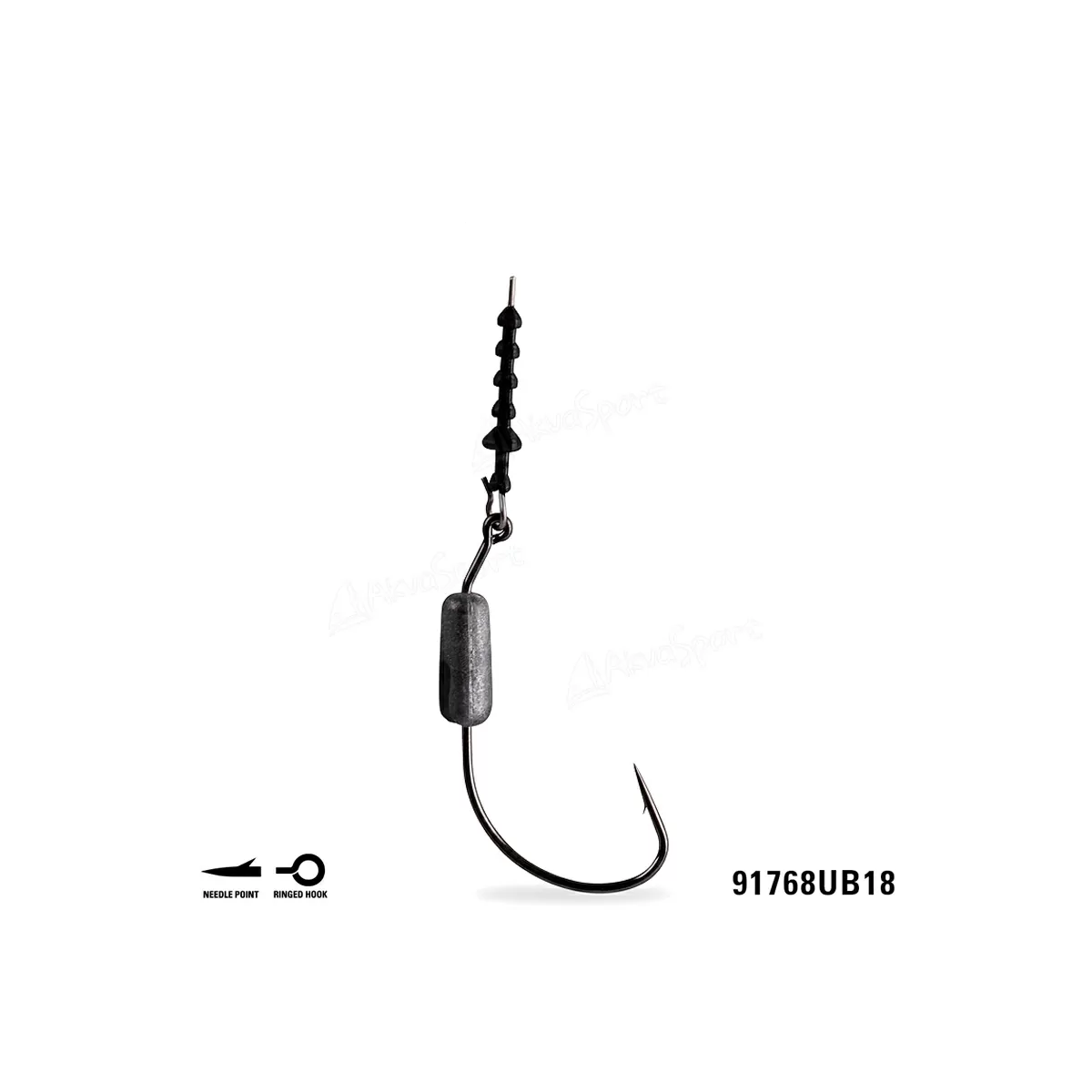 Mustad Power Lock Plus Worm Hook, 3-pack #1/0