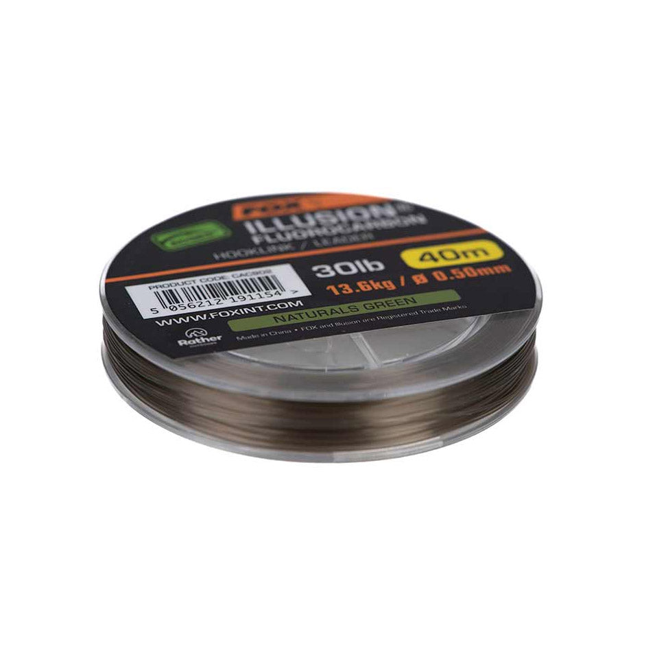 Fox Edges Illusion Fluorocarbon 40m - Natural Green