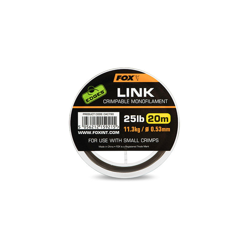 Fox Edges Link Trans Khaki Mono 0.64mm/35lb (20m)