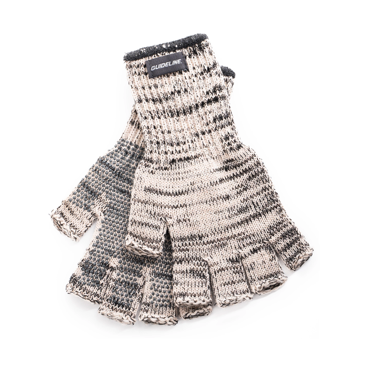 Guideline Wool Fingerless Gloves Gloves Gray Twist
