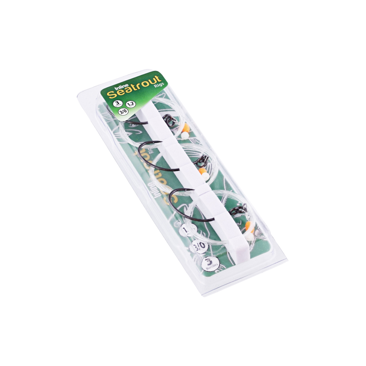 Westin Inline Seatrout Rig Single Hooks Black