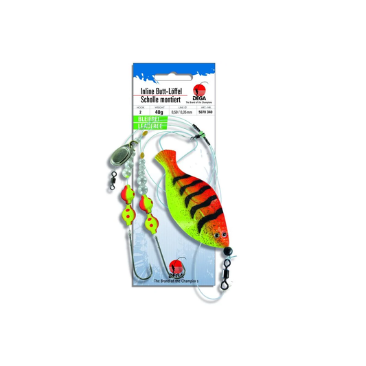 JENZI Dega Inline Butt Lure Flatfish Rig