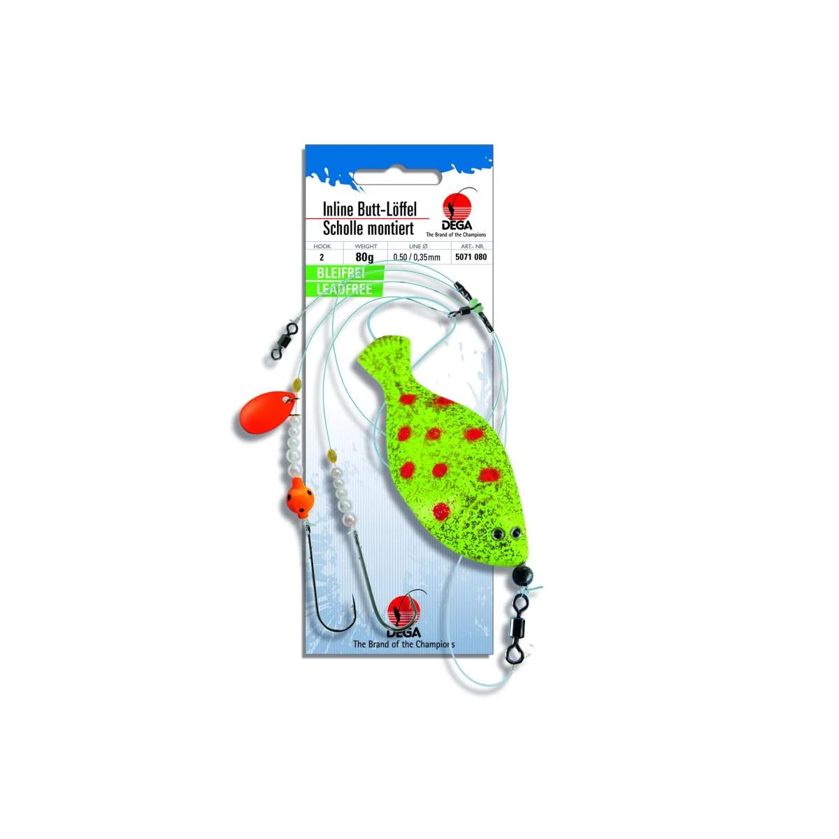 JENZI Dega Inline Butt Lure Flatfish Rig