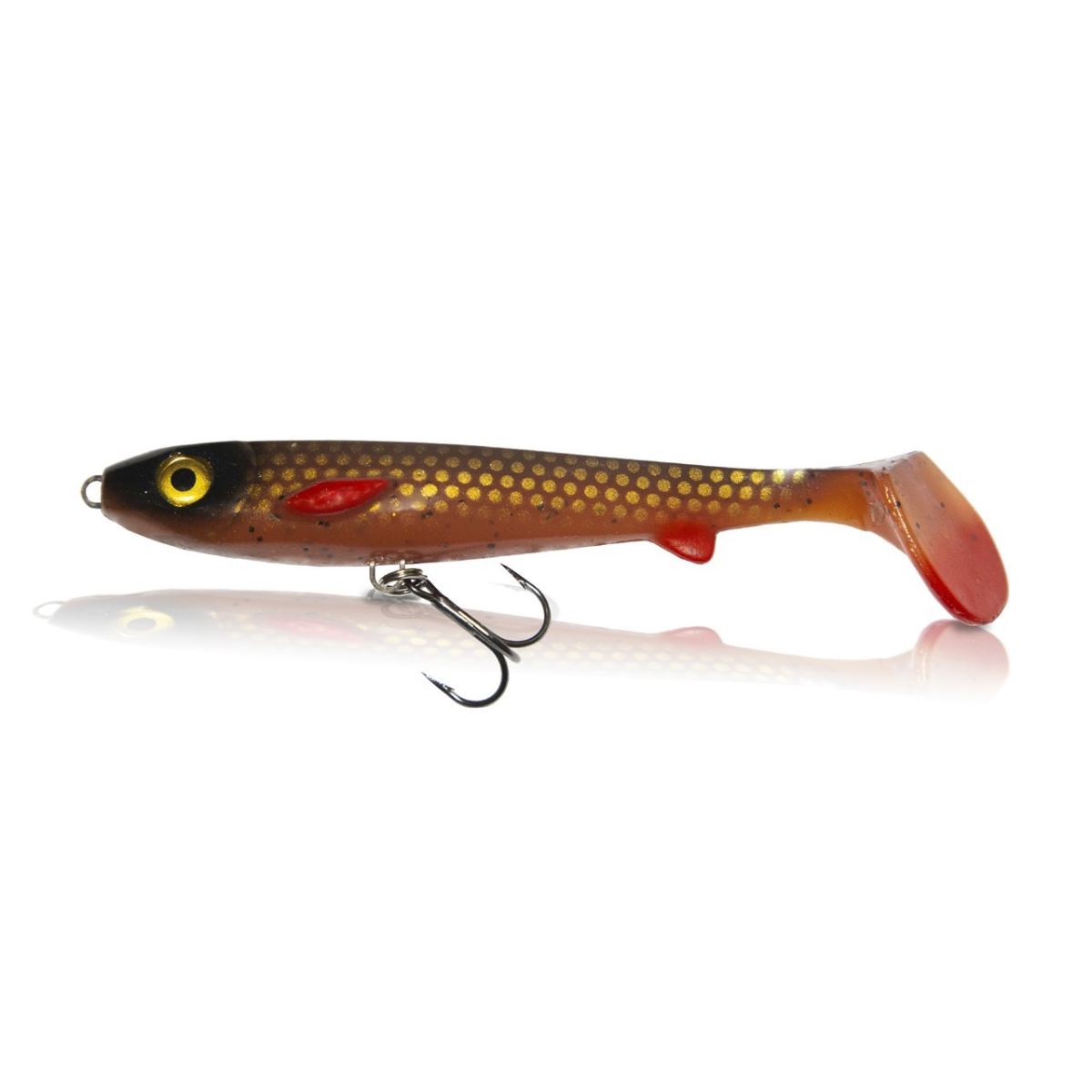 Channel-free Flatnose Shad 12cm with Built-in Rig, 3-pack