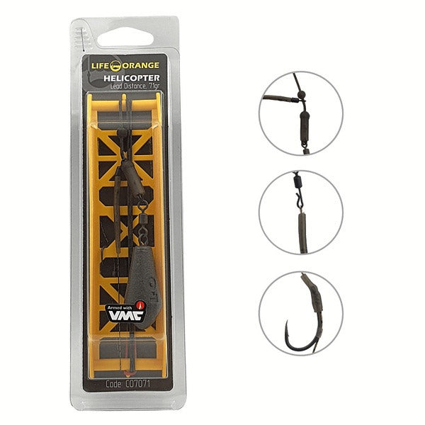 Life Orange Helicopter Lead Distance Karp-Rigg, 56g #4