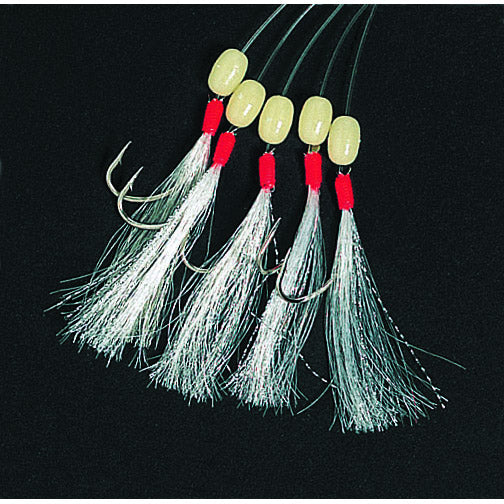 Makrill Häckla 5-krokar Vit #2