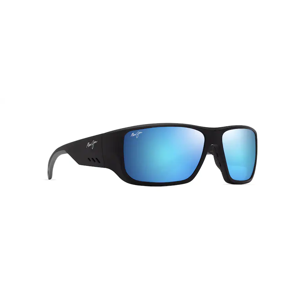 Maui Jim Keha Matte Black Blue Hawaii Polarized Sunglasses