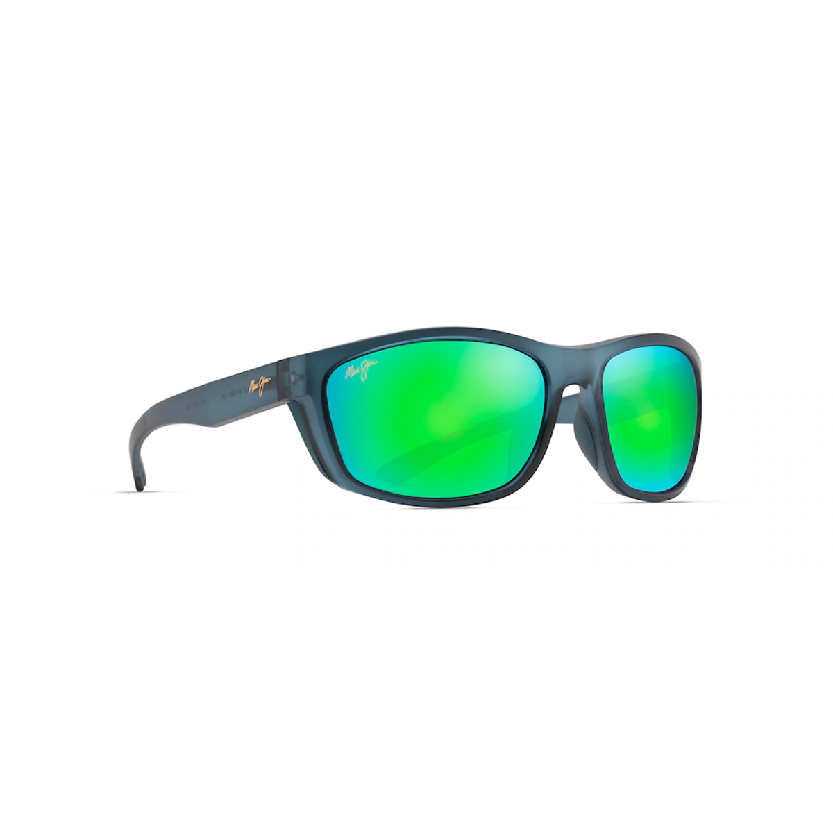 Maui Jim Nuu Landing Matte Teal Maui Green Polarized Sunglasses