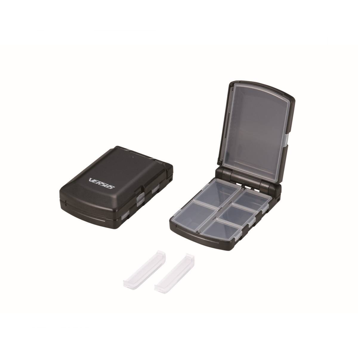 Meiho VS-315DD Flip Case Terminal Tackle Box (97x64x30mm), Black