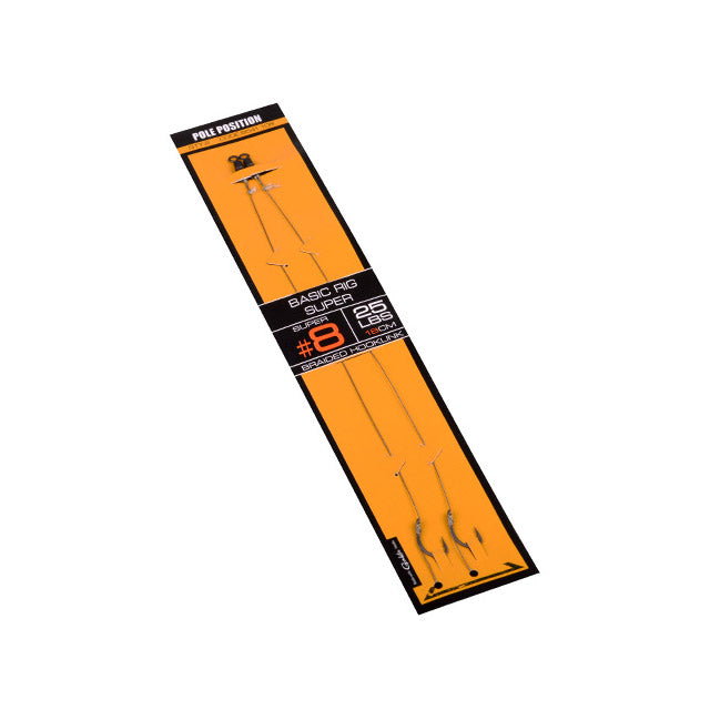 Pole Position Basic Rig Super 2-pack (Pre-made carp rig)