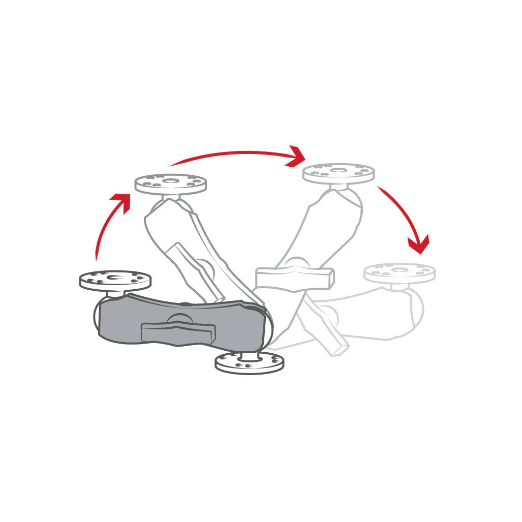 RAM Double Socket Arm - C Size Medium