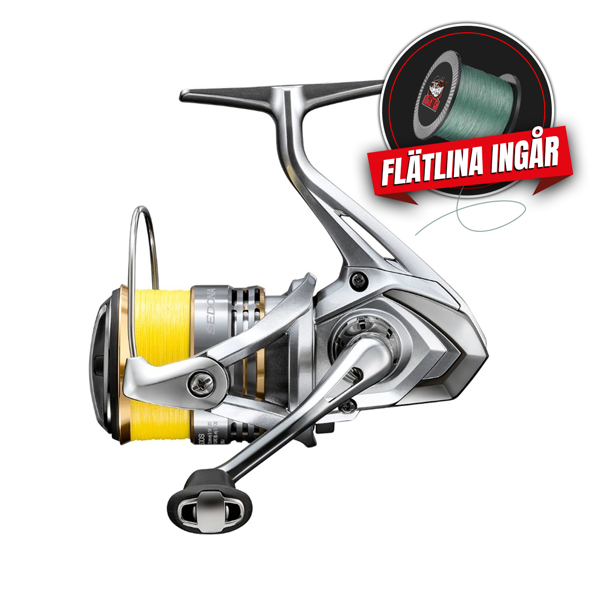 Shimano Sedona FJ 2500S PE, Haspel (inkl påspolad flätlina)