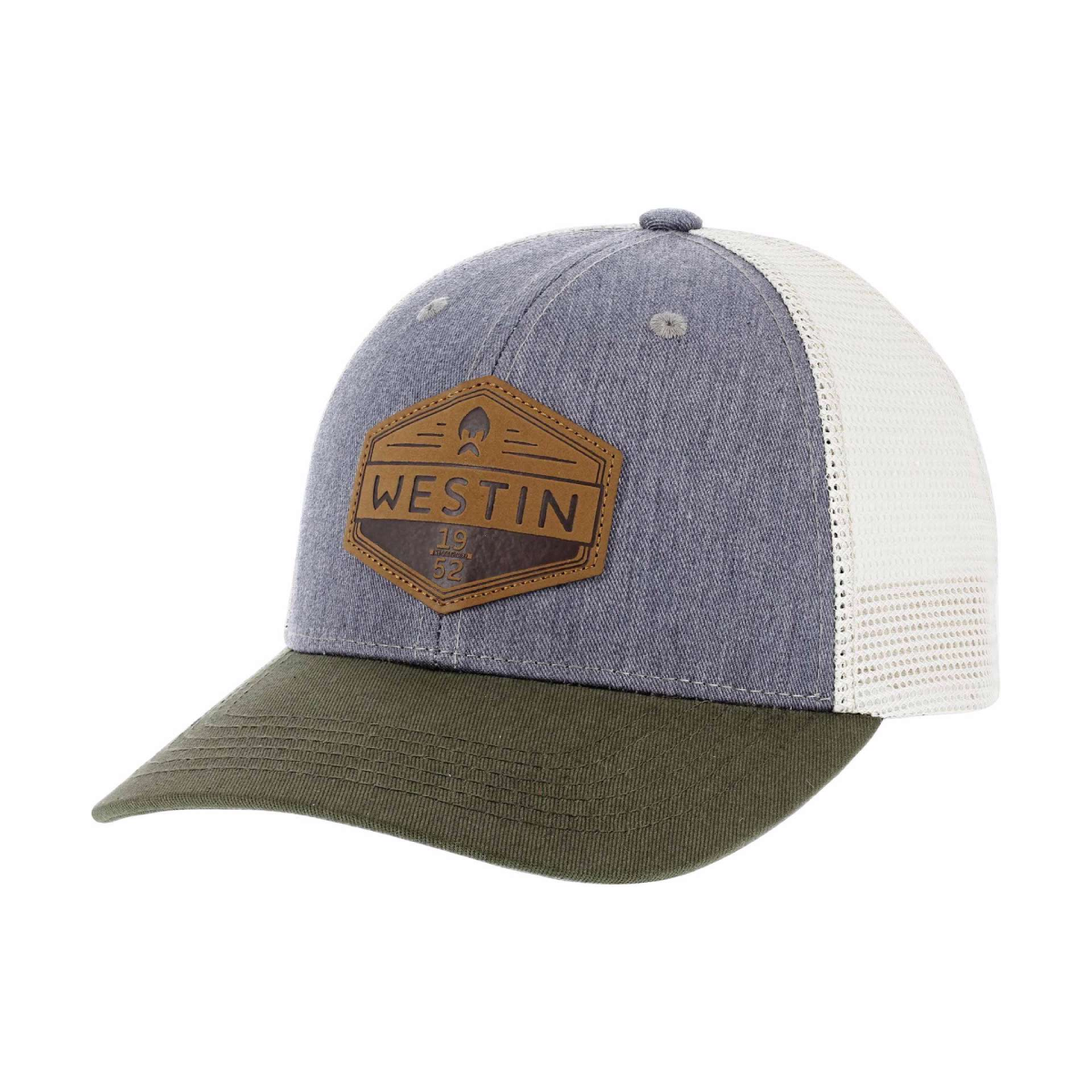 Westin Vintage Trucker Snapback Cap, Gray Moss