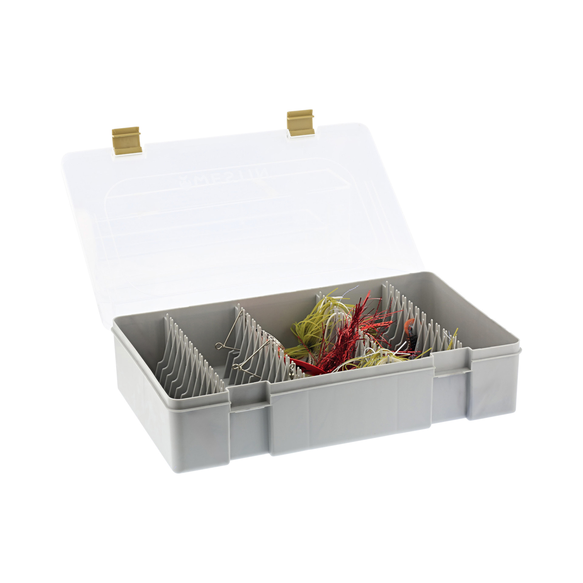 Westin W3 Spinnerbait Storage Box, Gray Clear