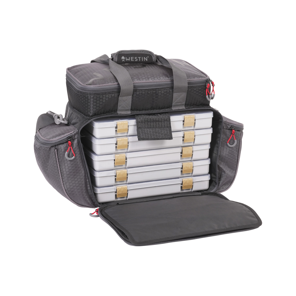 Westin W4 Master Lure Bag, Titanium Black (incl. 5 boxes)