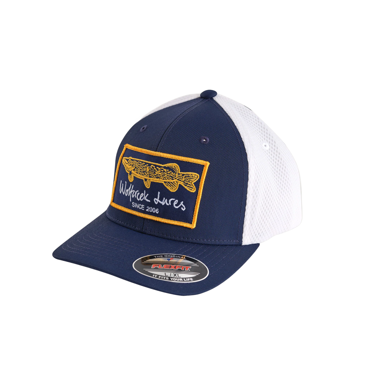 Wolfcreek Pike Patch FlexFit Tactel Airca Navy/White