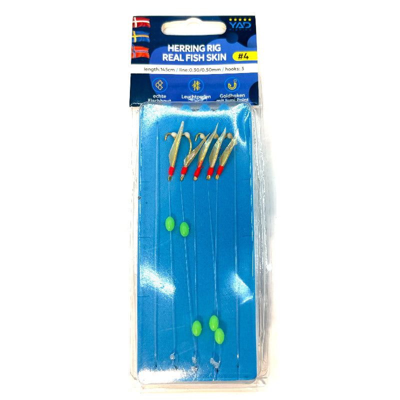 YAD Sillhäckla Herring Green 5-krokar #8