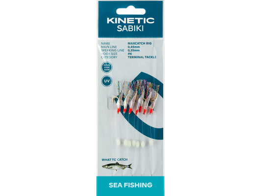 Kinetic Sabiki Maxcatch Häckla 7 hooks