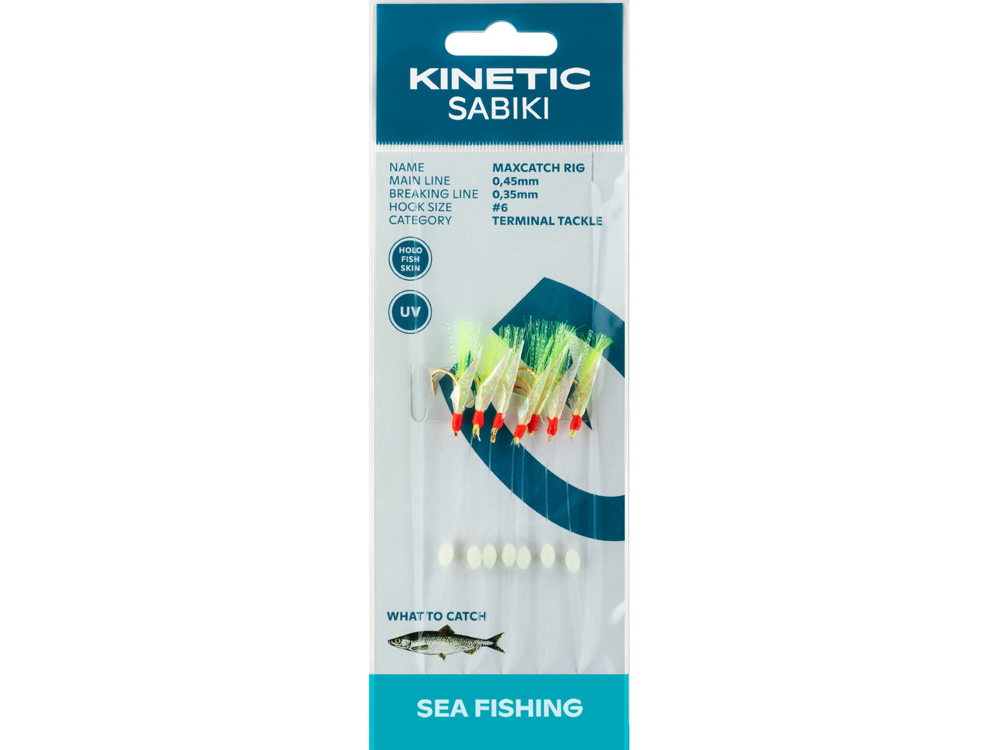 Kinetic Sabiki Maxcatch Häckla 7 hooks
