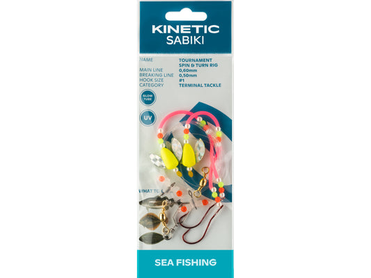 Kinetic Sabiki Tournament Spin & Turn Platt Fisk Tackel