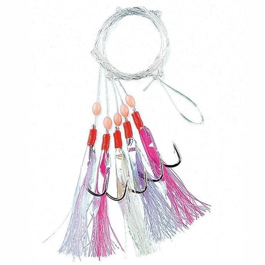 Multicolor flash 5 hooks size 3/0