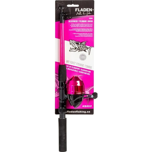 Telescopic spinning set Wilderness Basic 165cm pink