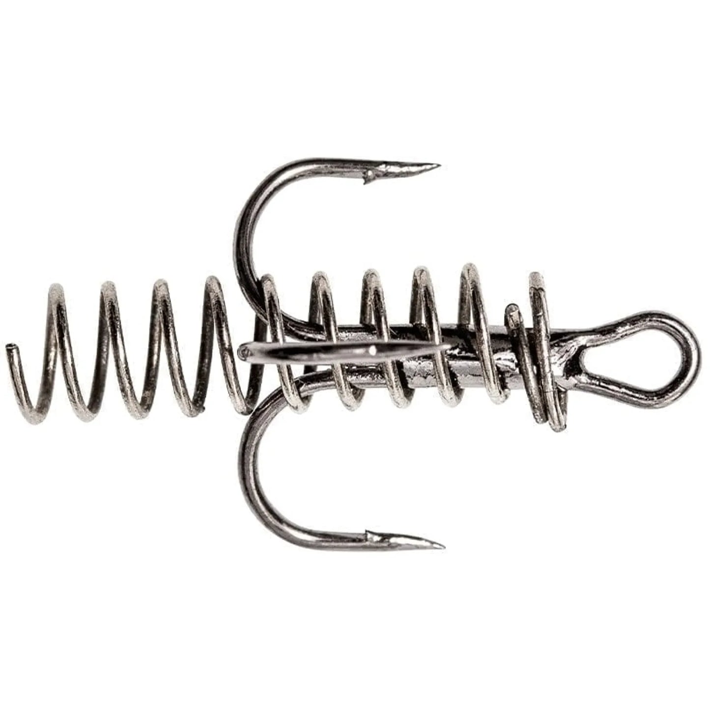 Maxximus black nickel treble hook w coil