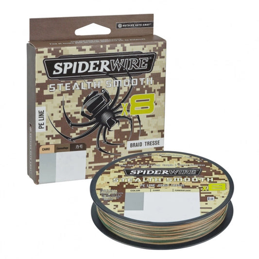 SpiderWire Stealth Smooth PE X8 Braid, Camo 150m