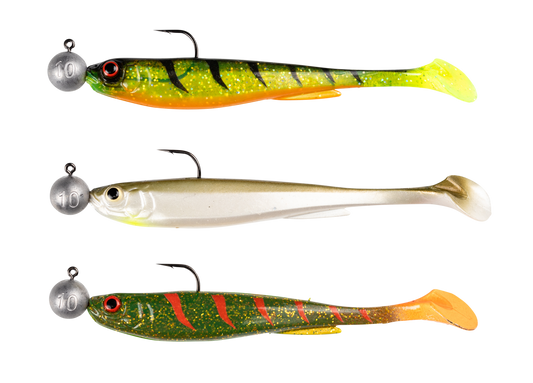Daiwa Prorex Slim Shady Pre-rigged Kit Perch/Zander 10.5cm, 3-pack
