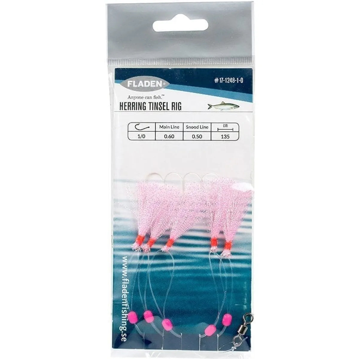 Herring Tinsel Rig Pink size 1/0