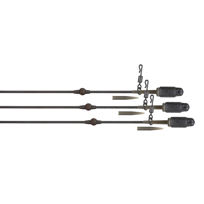 Fox Edges Tuff Tungsten Tubing Heli-Clip Rigs 3-pack