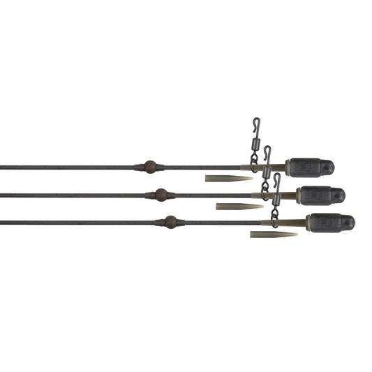 Fox Edges Tuff Tungsten Tubing Heli-Clip Rigs 3-pack