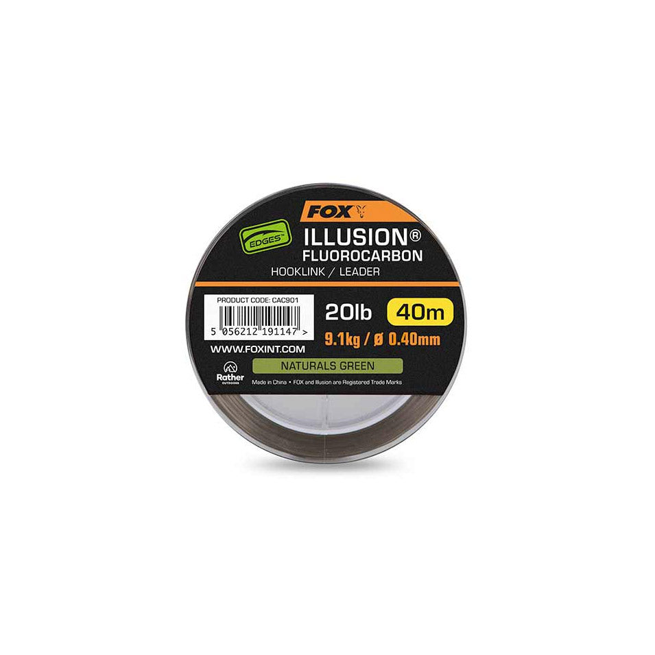 Fox Edges Illusion Fluorocarbon 40m - Natural Green