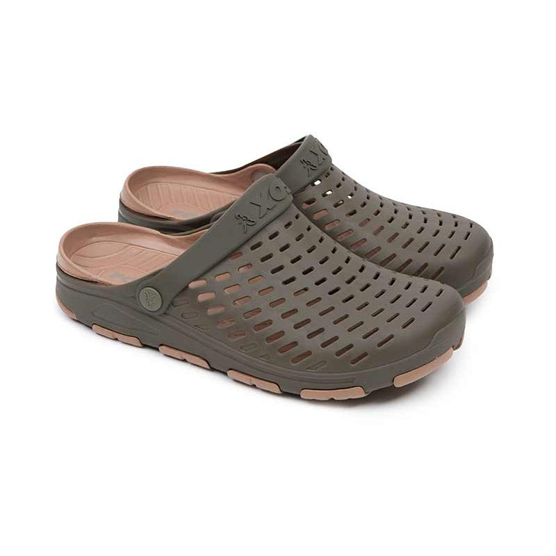 Fox Khaki Clogs skor