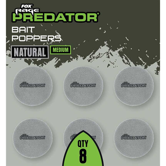 Fox Rage Predator Bait Poppers Natural