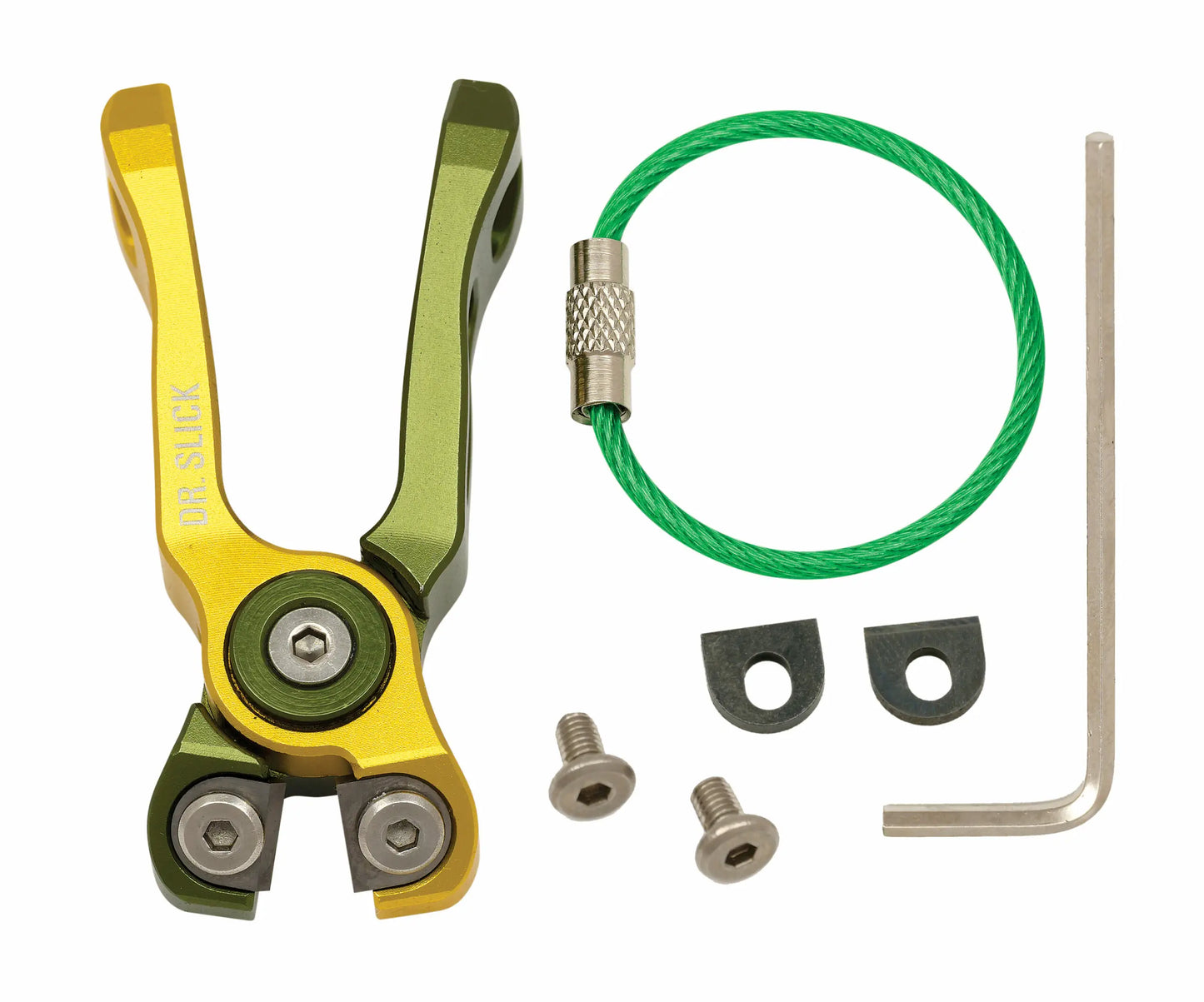 Dr. Slick Cyclone Nipper Gold/Green Offset Cutter
