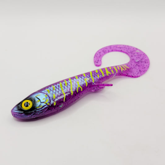 CUSTOM: Wolfcreek Curly 22cm 72g - Junebug Pike
